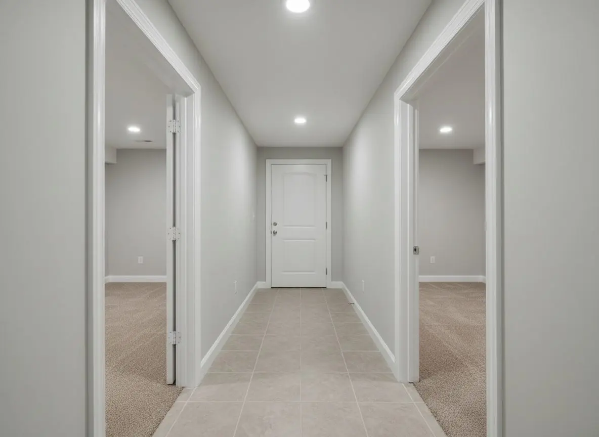 Two bedrooms and a hallway in Northborough